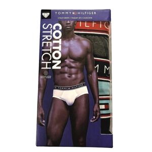 Tommy Hilfiger Mens Classic Briefs Underwear Size XL (40-42") Multicolor 3-Pack